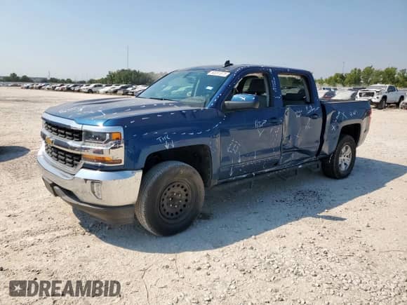 2017 Chevrolet Silverado 1500 LT with VIN 3GCPCREC0HG425190, listed as a Copart auction lot 80091875 with 124,115 mi miles and Salvage title. Bid and sale history available at DreamBid. Image 1.