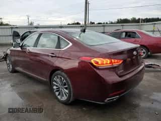 2015 Hyundai Genesis 3.8L z VIN KMHGN4JE3FU017485, wystawiony jako Copart lot #74071994 z przebiegiem 52 564 mil mil oraz Szkoda całkowita • Salvage title. Historia ofert i sprzedaży dostępna na DreamBid. Obrazek 2.