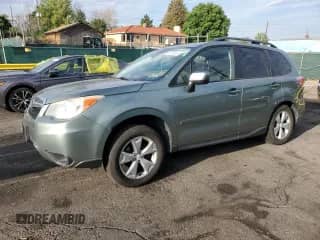 2015 Subaru Forester Premium with VIN JF2SJADC9FH455599, listed as a Copart auction lot 66119815 with 189,755 mi miles and Salvage title. Bid and sale history available at DreamBid. Image 1.