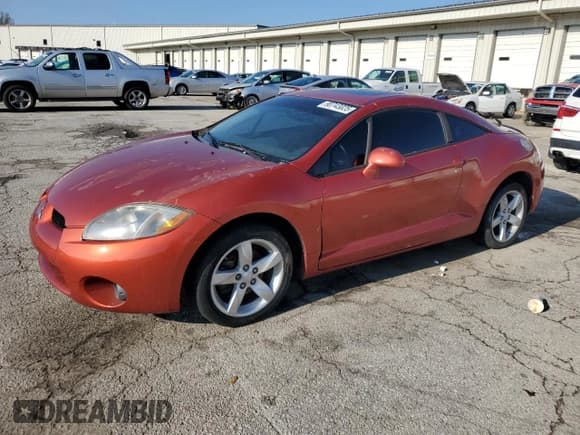 ✅ 2006 Mitsubishi Eclipse GS • VIN: 4A3AK24F56E041726 • Lot: 90743025. Listed on Copart with 150,868 mi. Free auction sales archive from the USA and detailed vehicle history report at DreamBid. Image 1.