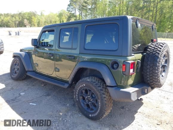 ✅ 2023 Jeep Wrangler Sport S • VIN: 1C4HJXDN0PW695795 • Lot: 41974691. Listed on IAAI with 32,734 mi. Free auction sales archive from the USA and detailed vehicle history report at DreamBid. Image 3.