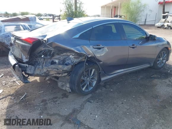 ✅ 2019 Honda Civic EX-L • VIN: JHMFC1F7XKX009910 • Lot: 43264419. Listed on IAAI with 132,815 mi. Free auction sales archive from the USA and detailed vehicle history report at DreamBid. Image 4.
