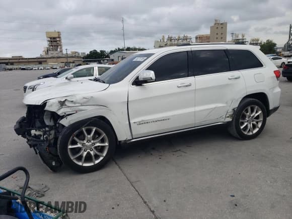 ✅ 2015 Jeep Grand Cherokee Summit • VIN: 1C4RJEJG8FC131925 • Lot: 55270785. Listed on Copart with 130,425 mi. Free auction sales archive from the USA and detailed vehicle history report at DreamBid. Image 1.