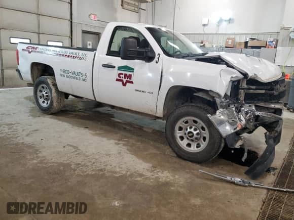 2012 Chevrolet Silverado 3500HD Work Truck with VIN 1GC0KZCGXCZ137034, listed as a Copart auction lot 86937294 with 129,812 mi miles and Salvage title. Bid and sale history available at DreamBid. Image 4.