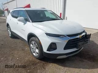 2020 Chevrolet Blazer LT z VIN 3GNKBCRS1LS662019, wystawiony jako IAAI lot #43357006 z przebiegiem 44 447 mil mil oraz . Historia ofert i sprzedaży dostępna na DreamBid. Obrazek 1.