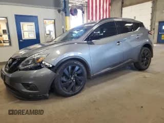 ✅ 2018 Nissan Murano SV • VIN: 5N1AZ2MH5JN143077 • Лот: 81603955. Опубликован ранее на Copart с пробегом 165 647 миль. Бесплатный доступ к архиву аукционных продаж из США и подробный отчёт об истории автомобиля на DreamBid. Изображение 1.