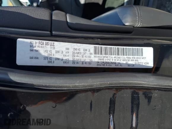 ✅ 2020 Jeep Grand Cherokee Limited • VIN: 1C4RJEBG3LC352598 • Lot: 85920095. Listed on Copart with 86,497 mi. Free auction sales archive from the USA and detailed vehicle history report at DreamBid. Image 13.