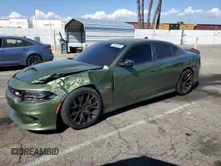 ✅ 2020 Dodge Charger Scat Pack Widebody • VIN: 2C3CDXGJ1LH244348 • Lot: 70942665. Listed on Copart with 73,883 mi. Free auction sales archive from the USA and detailed vehicle history report at DreamBid. Image 1.