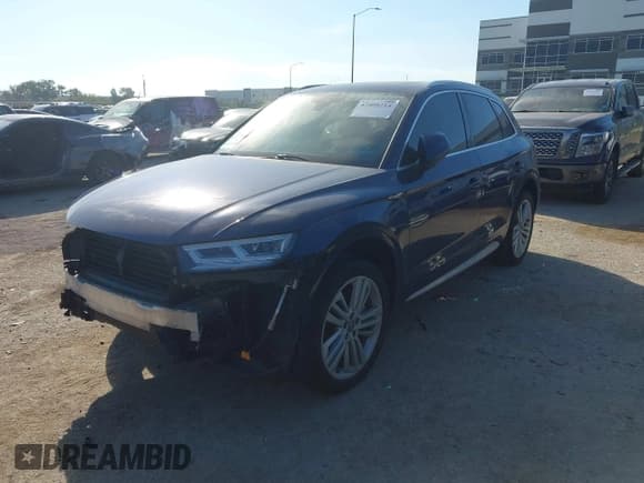 ✅ 2018 Audi Q5 Premium Plus • VIN: WA1BNAFY2J2005553 • Lot: 43408214. Listed on IAAI with 115,482 mi. Free auction sales archive from the USA and detailed vehicle history report at DreamBid. Image 2.