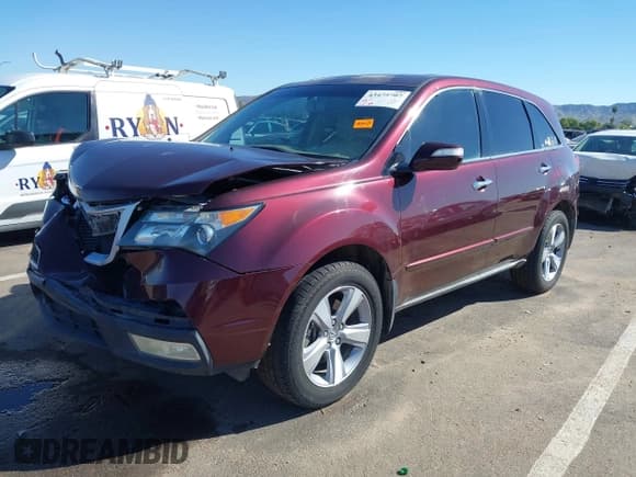 ✅ 2012 Acura MDX • VIN: 2HNYD2H28CH524211 • Lot: 43475707. Listed on IAAI with 145,184 mi. Free auction sales archive from the USA and detailed vehicle history report at DreamBid. Image 2.