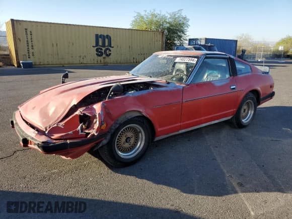 ✅ 1983 Datsun 280ZX • VIN: JN1HZ04S0DX569855 • Лот: 74027594. Опубликован ранее на Copart с пробегом 12 300 миль. Бесплатный доступ к архиву аукционных продаж из США и подробный отчёт об истории автомобиля на DreamBid. Изображение 1.