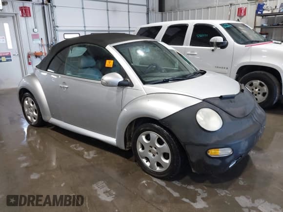 ✅ 2003 Volkswagen Beetle GLS • VIN: 3VWCK21Y53M311932 • Lot: 42467585. Listed on IAAI with 145,346 mi. Free auction sales archive from the USA and detailed vehicle history report at DreamBid. Image 1.