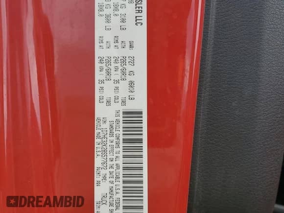 2008 Dodge Dakota SXT with VIN 1D7HE32K28S577672, listed as a Copart auction lot 53065165 with 189,532 mi miles and Salvage title. Bid and sale history available at DreamBid. Image 12.