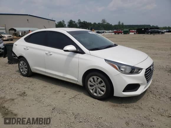 2020 Hyundai Accent SE with VIN 3KPC24A66LE119880, listed as a Copart auction lot 57300323 with 43,525 mi miles and . Bid and sale history available at DreamBid. Image 4.