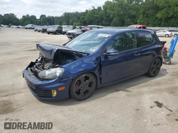 ✅ 2011 Volkswagen Golf GTI Autobahn • VIN: WVWFV7AJ7BW063429 • Lot: 68248485. Listed on Copart with 106,796 mi. Free auction sales archive from the USA and detailed vehicle history report at DreamBid. Image 1.