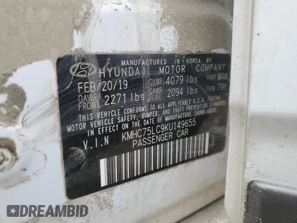 ✅ 2019 Hyundai Ioniq SEL • VIN: KMHC75LC9KU149655 • Lot: 86398594. Wystawiony na Copart z przebiegiem 112 651 mil. Bezpłatny archiwum sprzedaży aukcyjnych z USA i szczegółowy raport historii pojazdu na DreamBid. Zdjęcie 13.