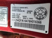 ✅ 2008 Honda Civic DX-G • VIN: 2HGFA16478H016566 • Lot: 47338675. Listed on Copart with 160,705 mi. Free auction sales archive from the USA and detailed vehicle history report at DreamBid. Image 12.