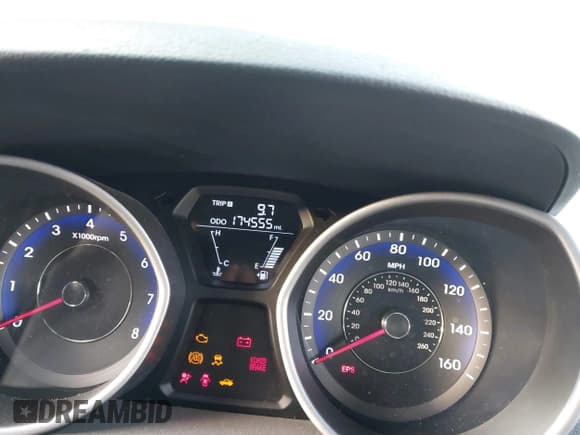 ✅ 2013 Hyundai Elantra GLS • VIN: KMHDH4AE4DU506355 • Lot: 43697014. Listed on IAAI with 174,555 mi. Free auction sales archive from the USA and detailed vehicle history report at DreamBid. Image 7.