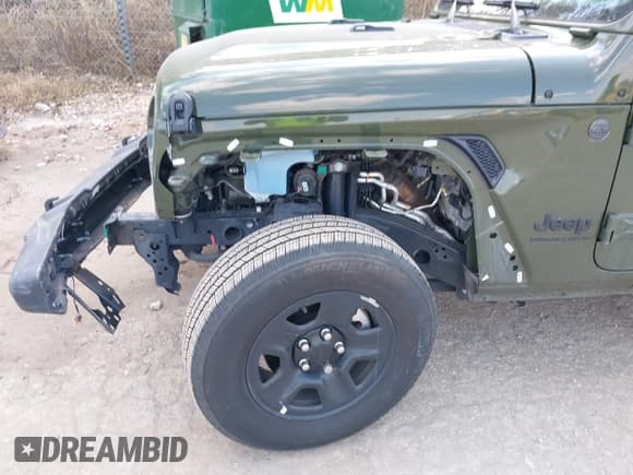 ✅ 2023 Jeep Wrangler Sport S • VIN: 1C4HJXAG0PW677979 • Lot: 43450033. Listed on IAAI with 8,803 mi. Free auction sales archive from the USA and detailed vehicle history report at DreamBid. Image 6.