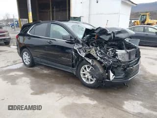 ✅ 2022 Chevrolet Equinox LT • VIN: 3GNAXUEV4NL271933 • Lot: 41184647. Listed on IAAI with 21,524 mi. Free auction sales archive from the USA and detailed vehicle history report at DreamBid. Image 1.