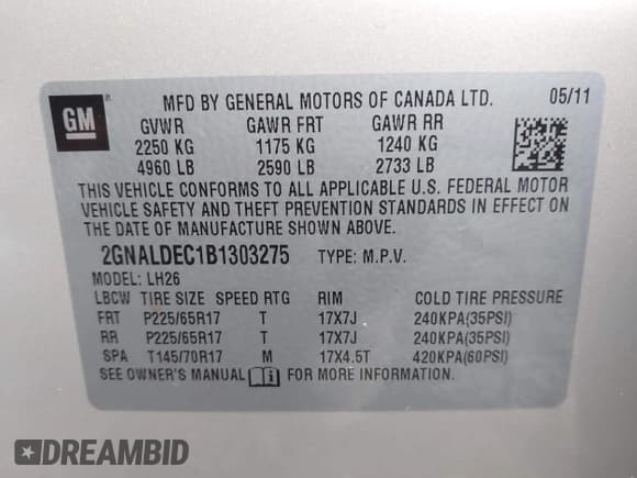 ✅ 2011 Chevrolet Equinox 1LT • VIN: 2GNALDEC1B1303275 • Лот: 43503810. Опубликован ранее на IAAI с пробегом 42 184 миль. Бесплатный доступ к архиву аукционных продаж из США и подробный отчёт об истории автомобиля на DreamBid. Изображение 9.