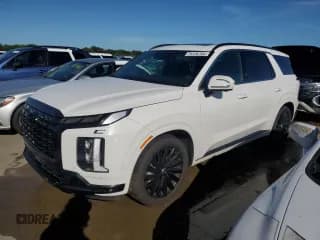 ✅ 2024 Hyundai Palisade Calligraphy • VIN: KM8R7DGE6RU680287 • Лот: 74126764. Опубликован ранее на Copart с пробегом 13 427 миль. Бесплатный доступ к архиву аукционных продаж из США и подробный отчёт об истории автомобиля на DreamBid. Изображение 1.