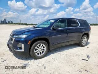2022 Chevrolet Traverse LS с VIN 1GNERFKW7NJ166556, выставлен на аукционе Copart как лот 81380915 с пробегом 67 774 миль миль и Списание • Salvage title. История ставок и продаж доступна на DreamBid. Изображение 1.