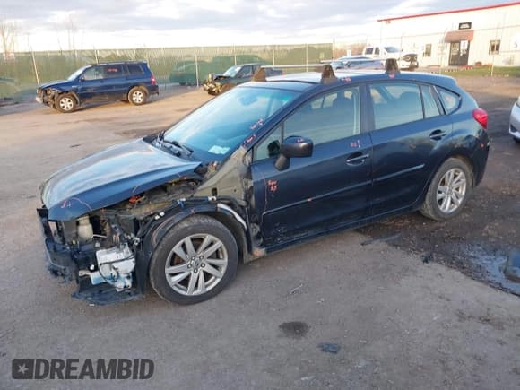 ✅ 2015 Subaru Impreza Premium • VIN: JF1GPAC6XFH206121 • Lot: 43708295. Listed on IAAI with 105,486 mi. Free auction sales archive from the USA and detailed vehicle history report at DreamBid. Image 2.