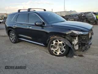 2021 Hyundai Palisade Calligraphy с VIN KM8R74HE3MU318084, выставлен на аукционе Copart как лот 64080954 с пробегом 33 283 миль миль и Списание • Salvage title. История ставок и продаж доступна на DreamBid. Изображение 4.