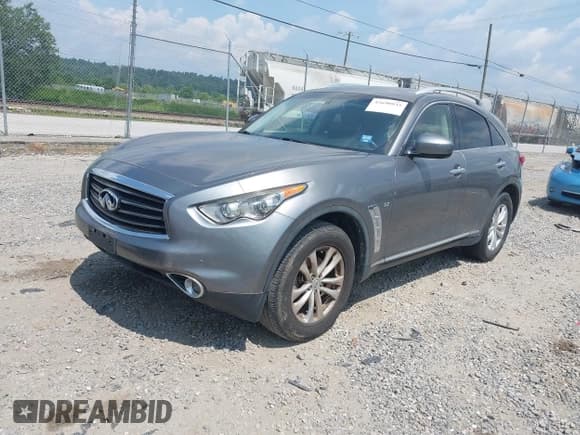 ✅ 2014 Infiniti QX70 • VIN: JN8CS1MW5EM411653 • Lot: 42690935. Listed on IAAI with 110,806 mi. Free auction sales archive from the USA and detailed vehicle history report at DreamBid. Image 2.