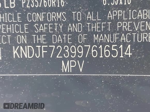 ✅ 2009 Kia Sportage EX • VIN: KNDJF723997616514 • Лот: 42671290. Опубликован ранее на IAAI с пробегом 111 831 миль. Бесплатный доступ к архиву аукционных продаж из США и подробный отчёт об истории автомобиля на DreamBid. Изображение 9.