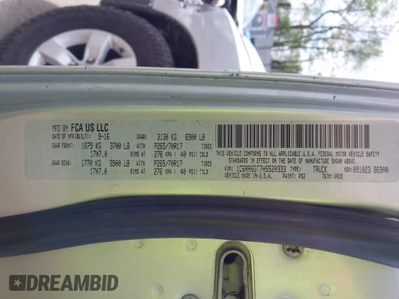 ✅ 2017 Ram 1500 SLT • VIN: 1C6RR6GT7HS520333 • Lot: 42169541. Wystawiony na IAAI z przebiegiem 199 184 mil. Bezpłatny archiwum sprzedaży aukcyjnych z USA i szczegółowy raport historii pojazdu na DreamBid. Zdjęcie 9.