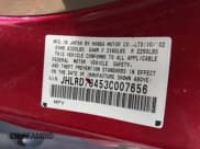 ✅ 2003 Honda CR-V LX • VIN: JHLRD78453C007656 • Lot: 43718043. Listed on IAAI with 124,174 mi. Free auction sales archive from the USA and detailed vehicle history report at DreamBid. Image 9.