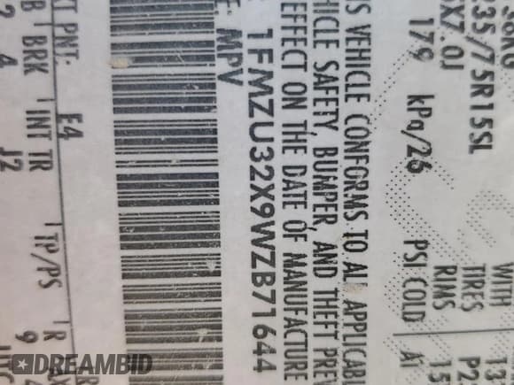 ✅ 1998 Ford Explorer XL • VIN: 1FMZU32X9WZB71644 • Lot: 67493085. Wystawiony na Copart z przebiegiem 196 373 mil. Bezpłatny archiwum sprzedaży aukcyjnych z USA i szczegółowy raport historii pojazdu na DreamBid. Zdjęcie 13.