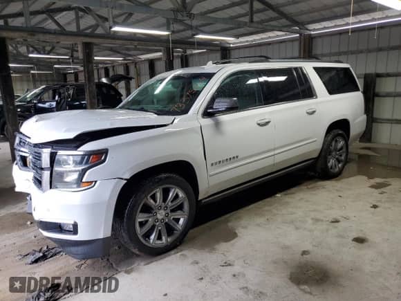 2017 Chevrolet Suburban Premier z VIN 1GNSKJKC8HR118053, wystawiony jako Copart lot #73375784 z przebiegiem 100 812 mil mil oraz Szkoda całkowita • Salvage title. Historia ofert i sprzedaży dostępna na DreamBid. Obrazek 1.