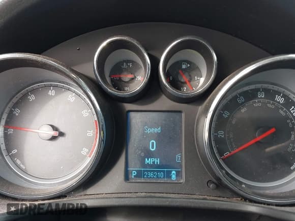 ✅ 2011 Buick Regal CXL RL1 • VIN: W04GN5EC4B1104675 • Lot: 41506083. Listed on IAAI with 236,210 mi. Free auction sales archive from the USA and detailed vehicle history report at DreamBid. Image 7.