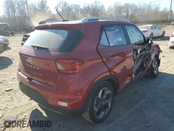 ✅ 2023 Hyundai Venue SEL • VIN: KMHRC8A34PU241077 • Lot: 45915435. Listed on Copart with 45,840 mi. Free auction sales archive from the USA and detailed vehicle history report at DreamBid. Image 3.