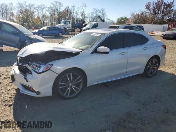 ✅ 2019 Acura TLX Advance • VIN: 19UUB3F83KA001281 • Lot: 91859755. Listed on Copart with 182,402 mi. Free auction sales archive from the USA and detailed vehicle history report at DreamBid. Image 1.