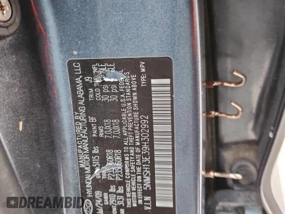 ✅ 2009 Hyundai Santa Fe Limited • VIN: 5NMSH13E39H302992 • Lot: 86182445. Wystawiony na Copart z przebiegiem 203 564 mil. Bezpłatny archiwum sprzedaży aukcyjnych z USA i szczegółowy raport historii pojazdu na DreamBid. Zdjęcie 13.