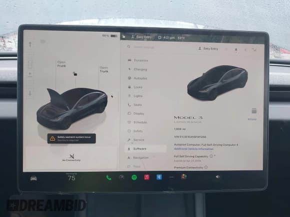 ✅ 2025 Tesla Model 3 Long Range • VIN: 5YJ3E1EA5SF911256 • Lot: 41509976. Wystawiony na IAAI z przebiegiem 1 806 mil. Bezpłatny archiwum sprzedaży aukcyjnych z USA i szczegółowy raport historii pojazdu na DreamBid. Zdjęcie 7.