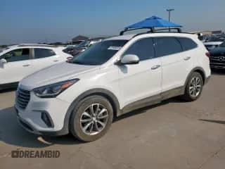 2017 Hyundai Santa Fe SE z VIN KM8SN4HF0HU230065, wystawiony jako Copart lot #81630015 z przebiegiem 194 712 mil mil oraz Czysty tytuł • Clean title. Historia ofert i sprzedaży dostępna na DreamBid. Obrazek 1.