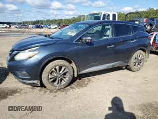 2015 Nissan Murano SL with VIN 5N1AZ2MG1FN243871, listed as a Copart auction lot 90884915 with 145,152 mi miles and Salvage title. Bid and sale history available at DreamBid. Image 1.