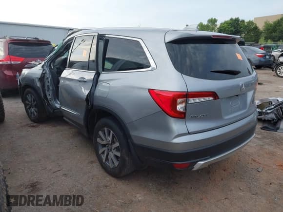 ✅ 2019 Honda Pilot EX-L • VIN: 5FNYF5H50KB025287 • Lot: 42741655. Listed on IAAI with Not provided. Free auction sales archive from the USA and detailed vehicle history report at DreamBid. Image 3.