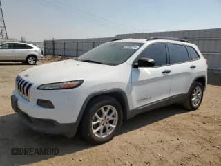 ✅ 2015 Jeep Cherokee Sport • VIN: 1C4PJLAB4FW580338 • Lot: 67395775. Listed on Copart with 191,713 mi. Free auction sales archive from the USA and detailed vehicle history report at DreamBid. Image 1.