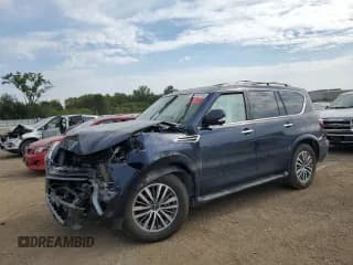 ✅ 2023 Nissan Armada SL • VIN: JN8AY2BD8P9693614 • Lot: 84658805. Listed on Copart with 57,489 mi. Free auction sales archive from the USA and detailed vehicle history report at DreamBid. Image 1.