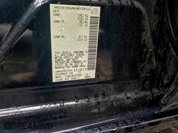 ✅ 2015 Nissan LEAF S • VIN: 1N4AZ0CP5FC321872 • Лот: 93717865. Опубликован ранее на Copart с пробегом 72 895 миль. Бесплатный доступ к архиву аукционных продаж из США и подробный отчёт об истории автомобиля на DreamBid. Изображение 12.