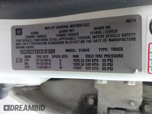 2012 Chevrolet Colorado 1LT z VIN 1GCDSCFE0C8101609, wystawiony jako IAAI lot #41914027 z przebiegiem 143 805 mil mil oraz . Historia ofert i sprzedaży dostępna na DreamBid. Obrazek 9.
