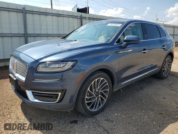 ✅ 2019 Lincoln Nautilus Reserve • VIN: 2LMPJ6LP2KBL17383 • Lot: 63593245. Listed on Copart with 76,608 mi. Free auction sales archive from the USA and detailed vehicle history report at DreamBid. Image 1.