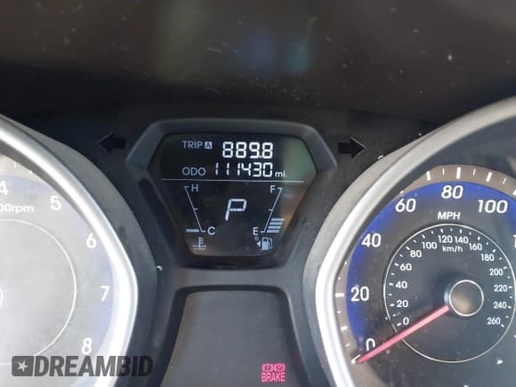 ✅ 2013 Hyundai Elantra GLS • VIN: KMHDH4AE9DU553333 • Lot: 43483476. Listed on IAAI with 111,430 mi. Free auction sales archive from the USA and detailed vehicle history report at DreamBid. Image 7.