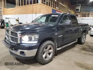 2008 Dodge 1500 SLT with VIN 1D7HU18238S529192, listed as a Copart auction lot 87462805 with 141,469 mi miles and Salvage title. Bid and sale history available at DreamBid. Image 1.